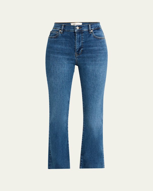 Le High Straight Raw Fray Jeans